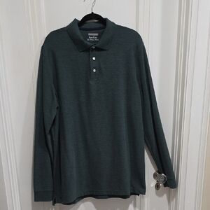 XL Tall Longsleeve Polo - Green